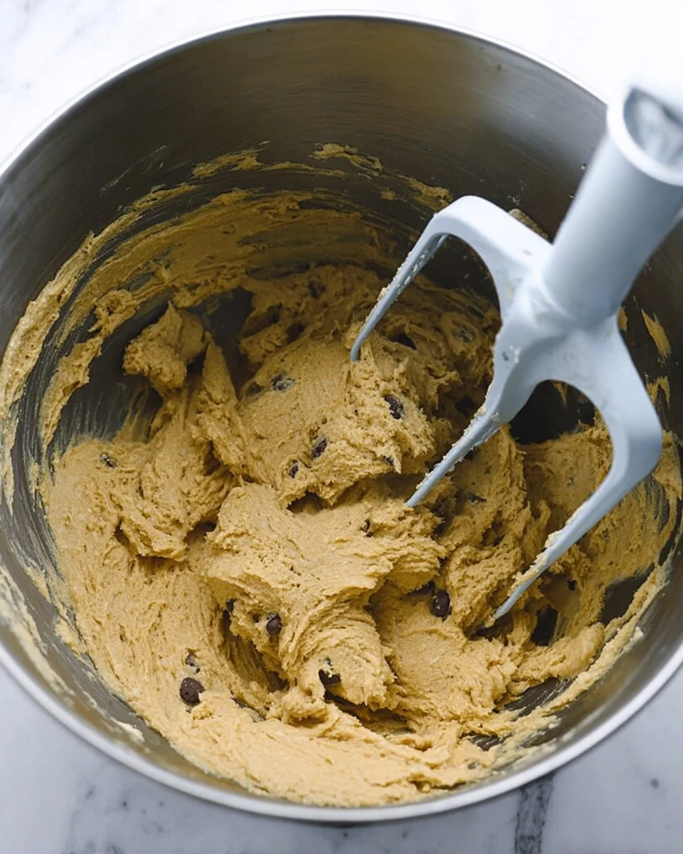 cookie dough after adding egg and vanilla