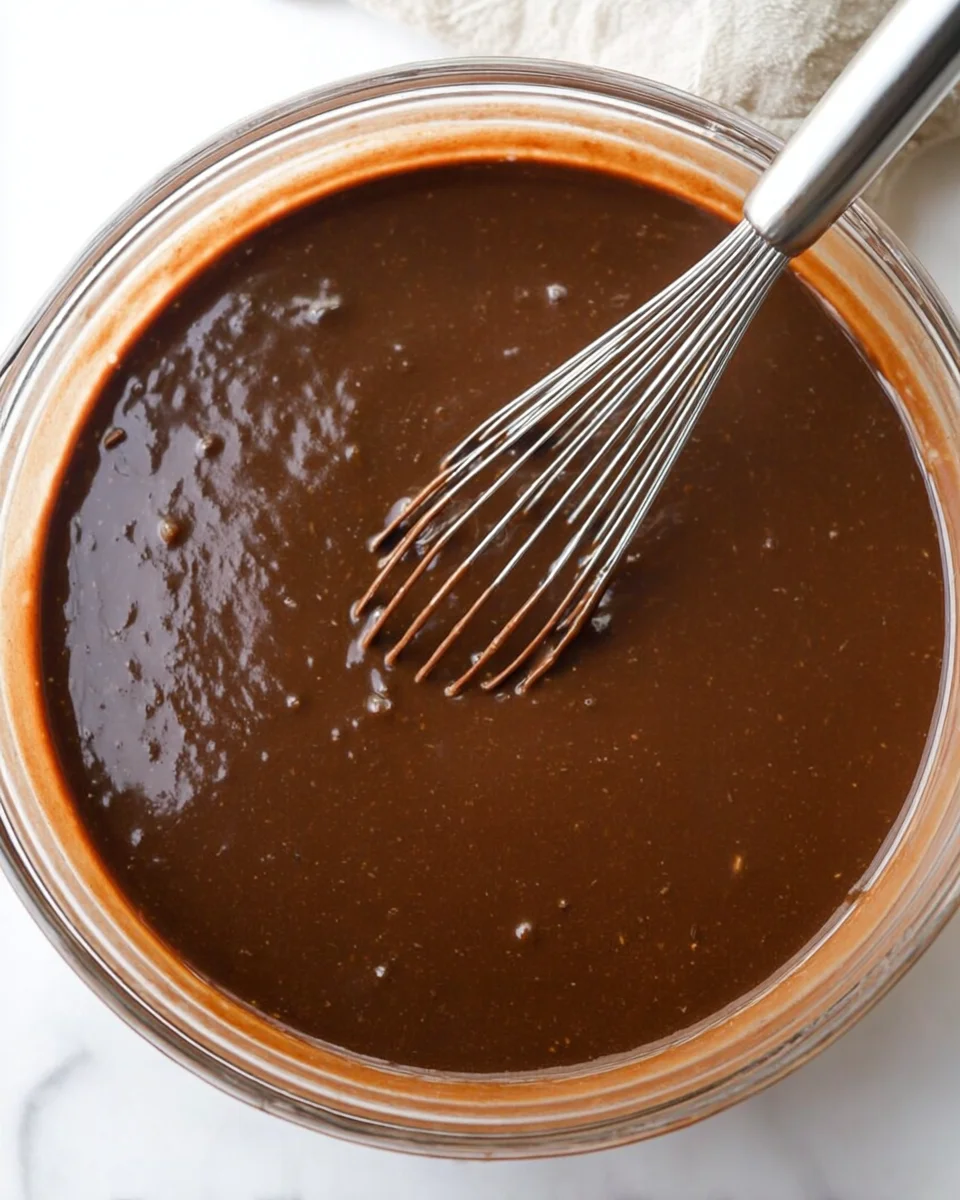 Made with 3 layers of moist chocolate cake, Nutella buttercream, and ganache, this Nutella Chocolate Cake recipe is rich & decadent. Chocolate cake batter in a bowl