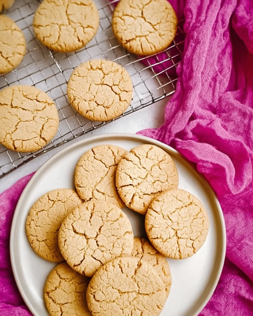 Classic peanut butter cookies on a plate and cooling rack. Classic peanut butter cookies on a plate and cooling rack.