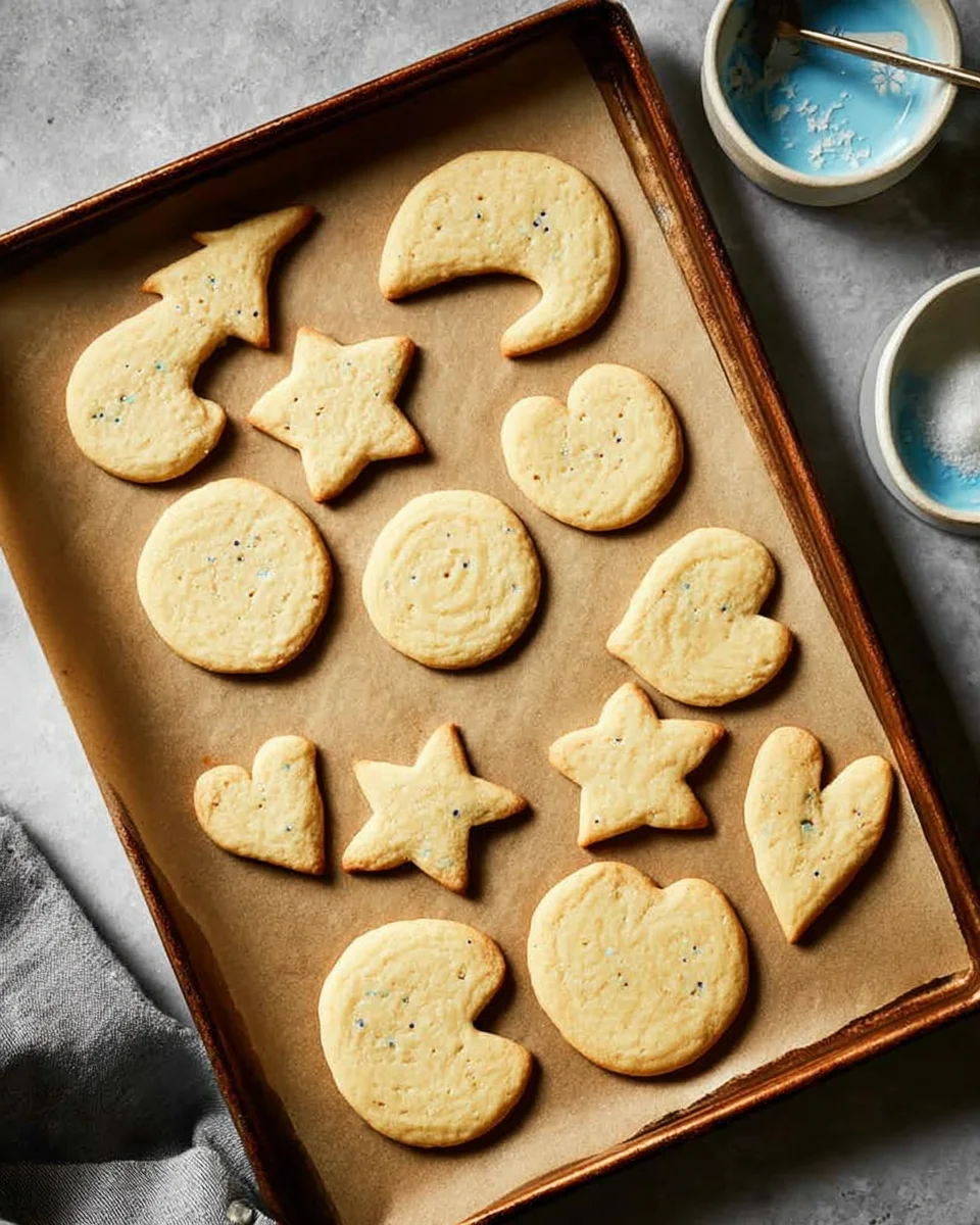 Baked cookies on a baking sheet. Baked cookies on a baking sheet.