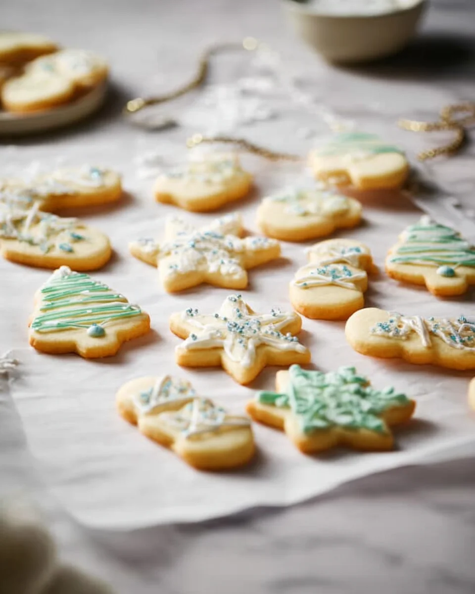 Christmas sugar cookies, freshly baked and ready to eat. Christmas sugar cookies, freshly baked and ready to eat.