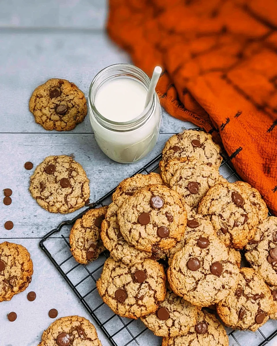 Oatmeal chocolate chip cookies and a pint of milk. Oatmeal chocolate chip cookies and a pint of milk.