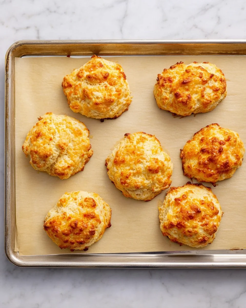 baked biscuits on baking sheet