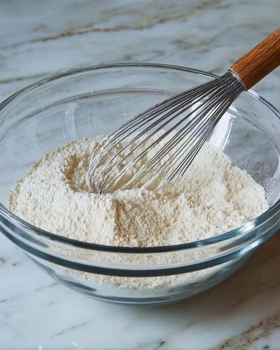 whisking the dry ingredients. whisking the dry ingredients.