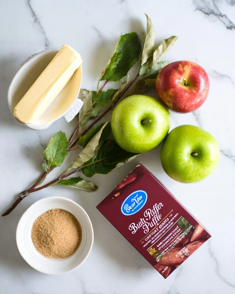 DSC_0272-683x1024.jpg overhead view of butter, apples, puff pastry and brown sugar