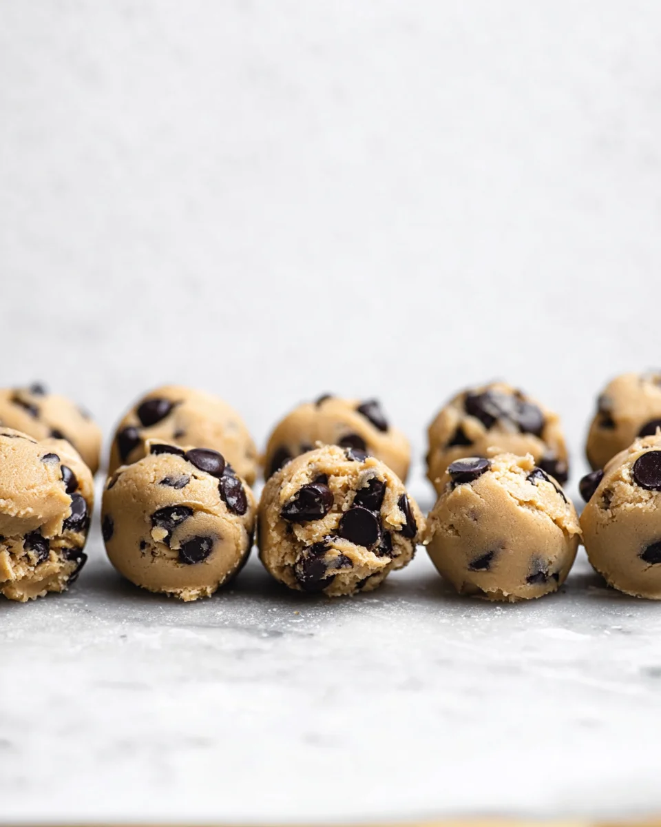 chocolate chip cookie dough balls