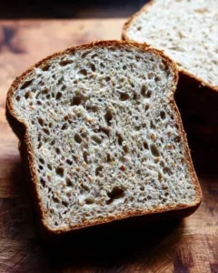 Sliced rye bread.