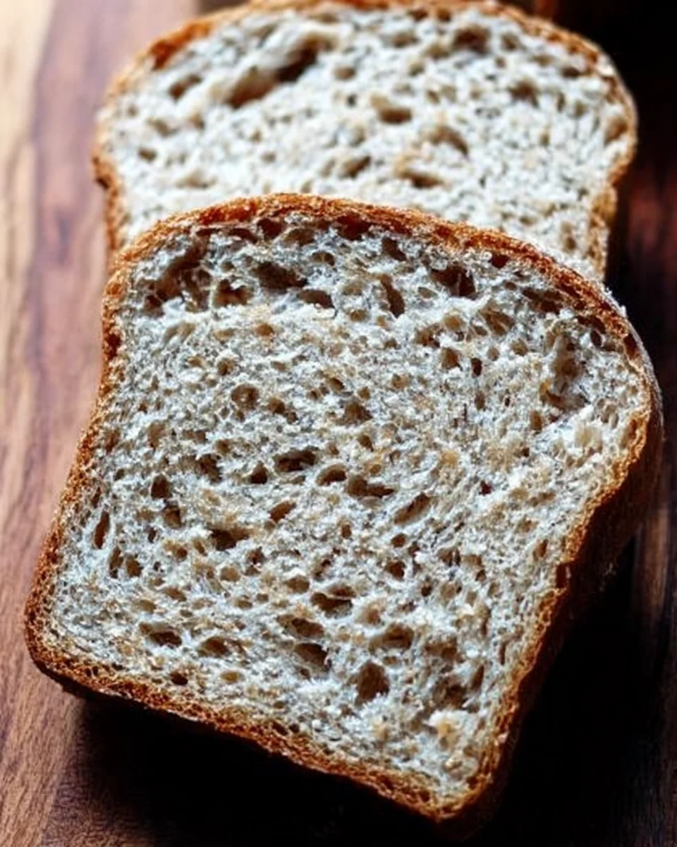 Sliced rye bread.