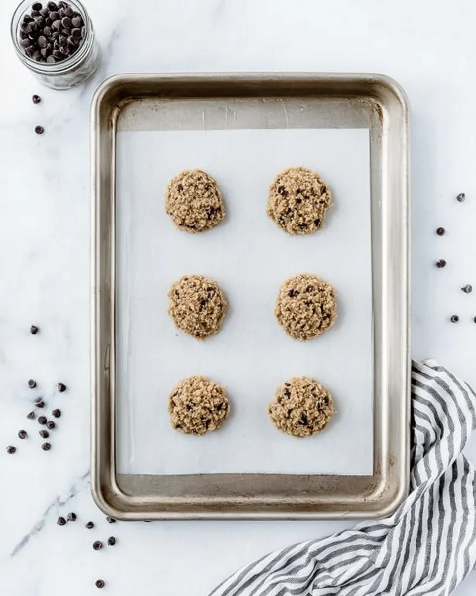Banana Oat Peanut Butter Cookies on a cookie sheet.