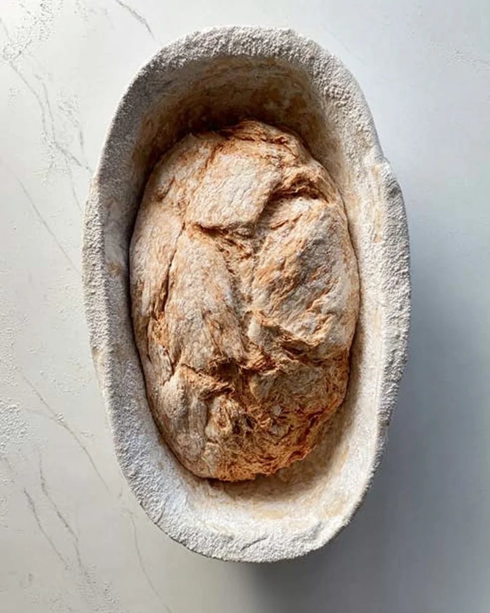 scored bread ready to be baked. 