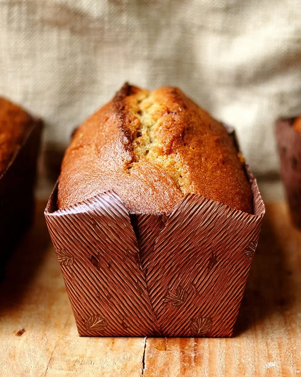 A mini loaf of pumpkin bread baked in a disposable loaf pan. A mini loaf of pumpkin bread baked in a disposable loaf pan.