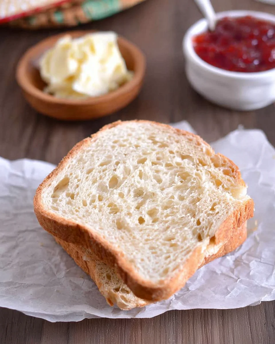 Two slices toasted bread.