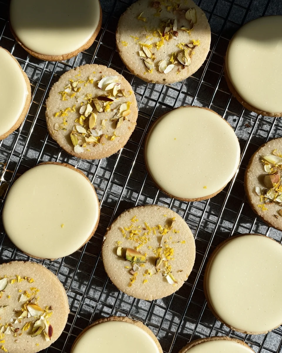 Lemon cut out cookies on wire cooling rack. Lemon cut out cookies on wire cooling rack.