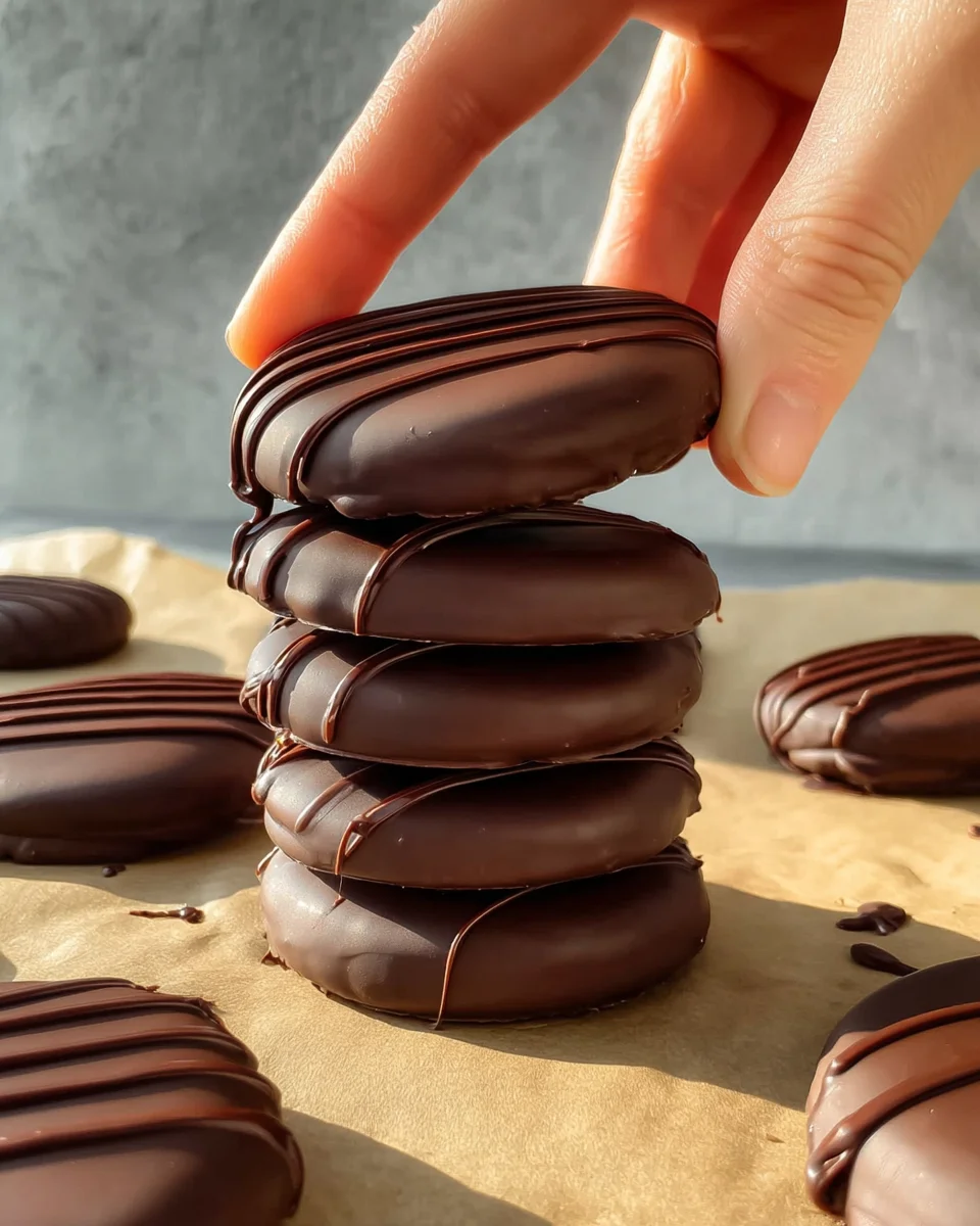 Grabbing a cookie from a stack of 5 cookies.