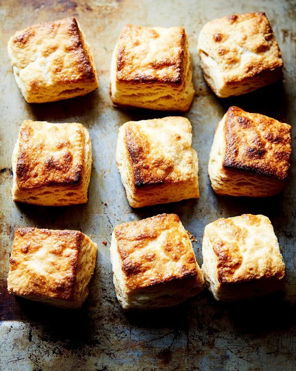 Just-baked biscuits.