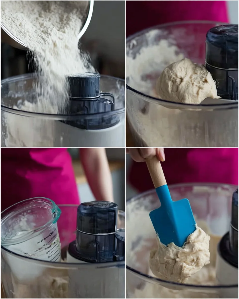 __opt__aboutcom__coeus__resources__content_migration__serious_eats__seriouseats.com__2016__11__20161103-hard-dinner-rolls-vicky-wasik-step2-b0c1cdcb552645f0878a6941afadabec.jpg A collage of pulsing flour, salt, and yeast in a food processor, adding the yukone and water and process until the dough comes together.