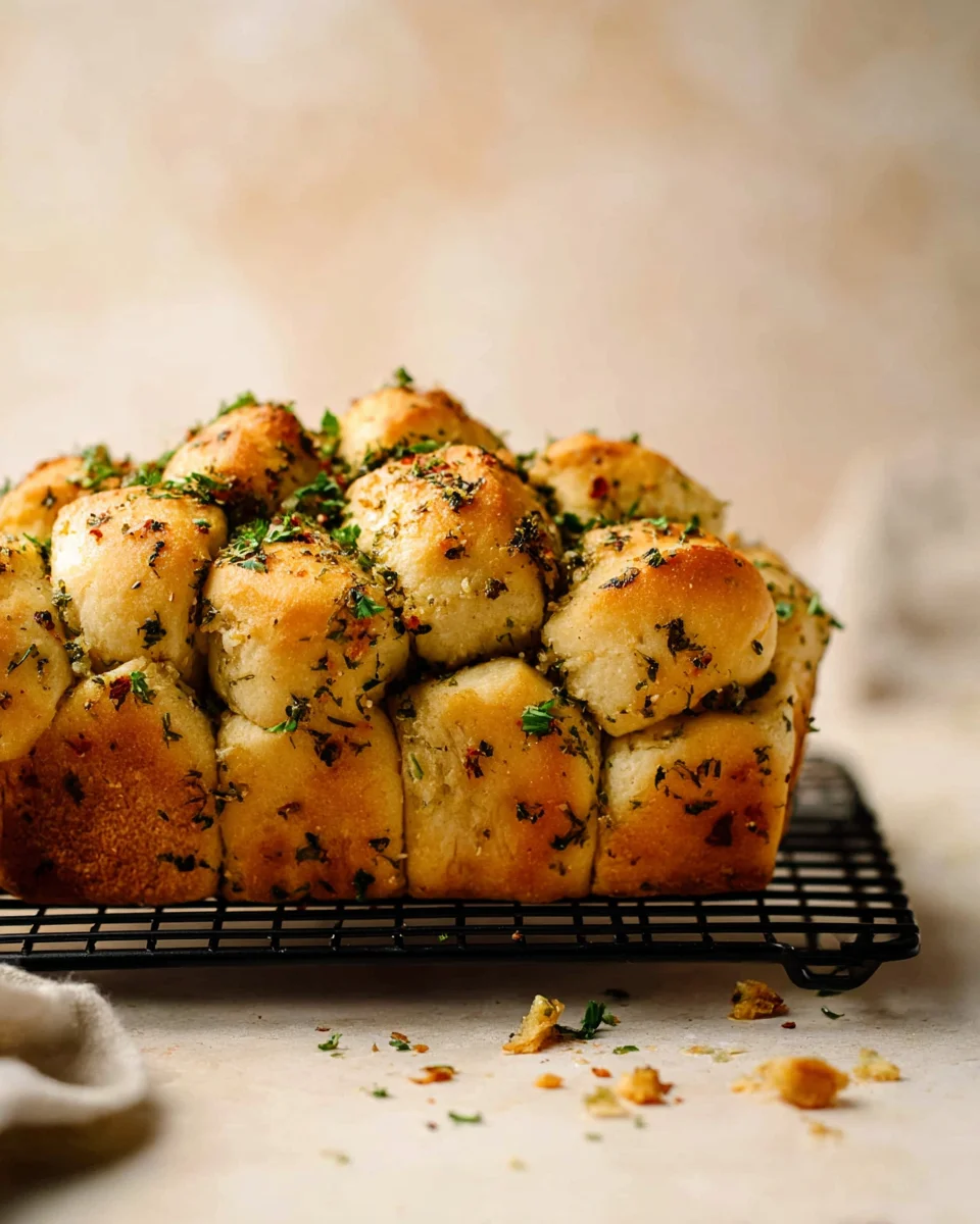 pull-apart-garlic-bread-2.jpg Homemade Pull Apart Garlic Bread is fluffy, buttery, flavourful, and tears easily for optimal sharing. You won't be able to stop grabbing these bites! | aheadofthyme.com