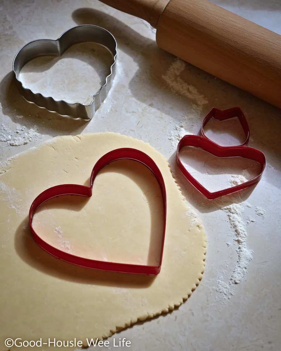 Heart shaped apple turnover for Valentine's Day