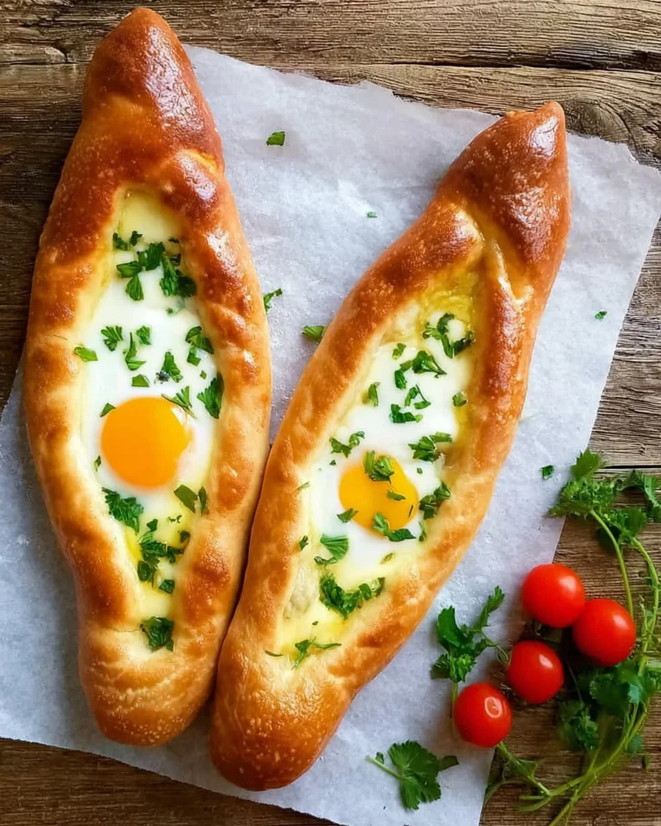 Khachapuri-Georgian-Flatbread_2.webp This Khachapuri recipe is a crowd-please. Get a step-by-step easy recipe of these delicious Khachapuri Adjaruli - traditional Georgian Cheese Flatbread topped with en egg.