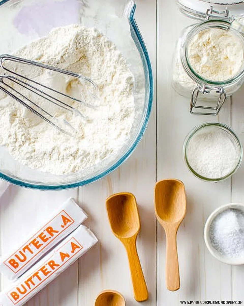 Ingredients for Valentine's Day Swirl Cookies