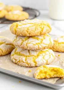 Lemon Cake Mix Cookies