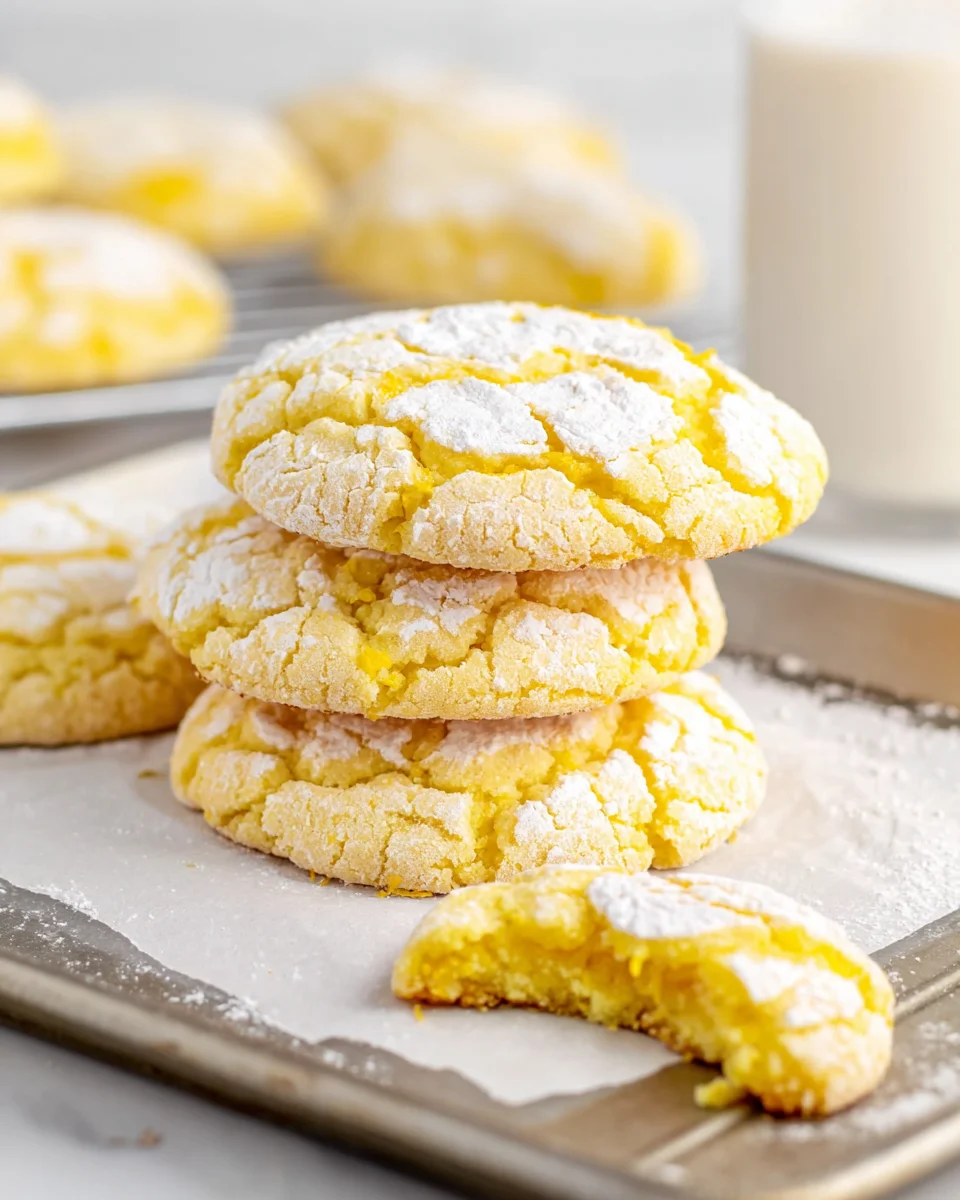 Lemon Cake Mix Cookies