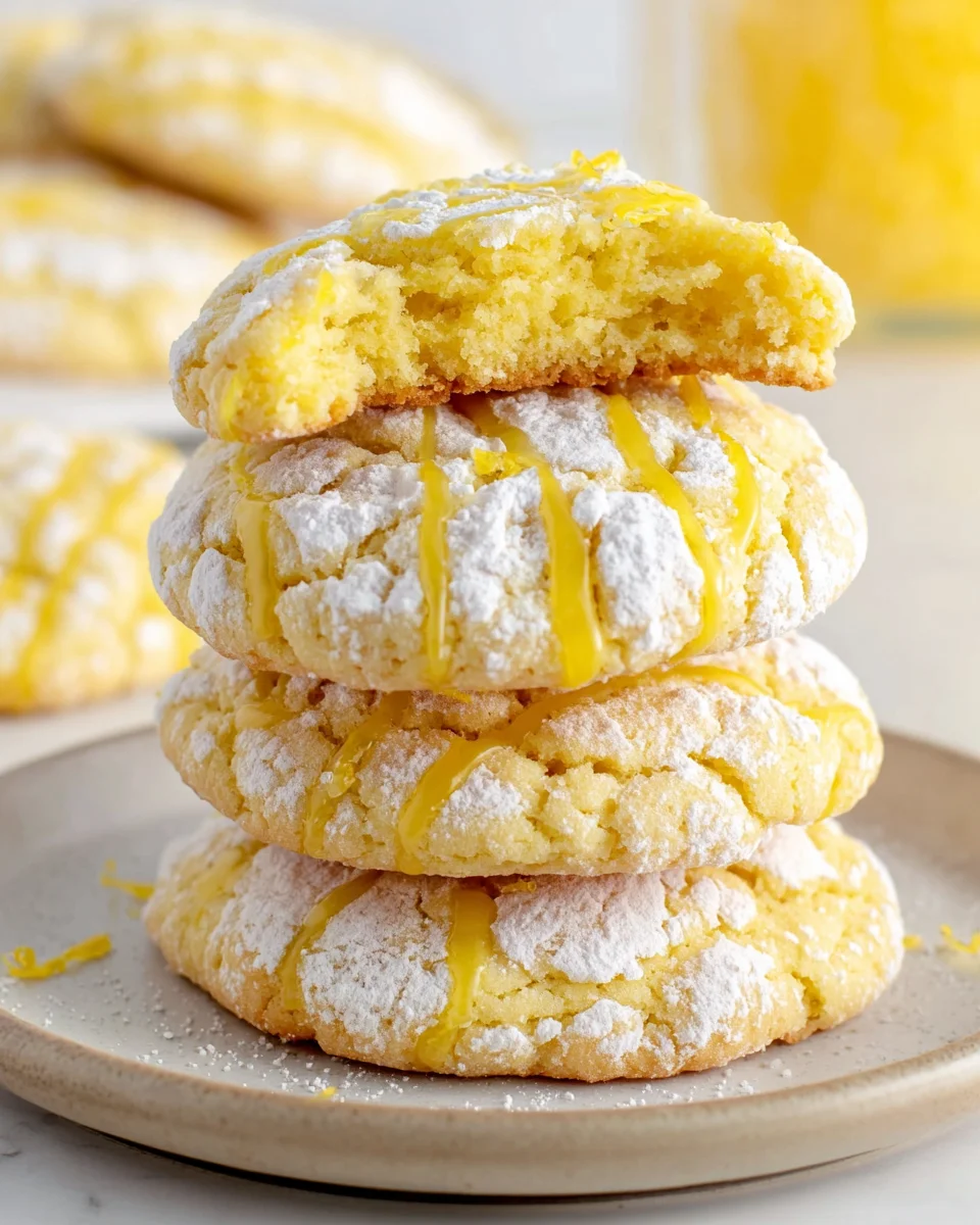 Lemon Cake Mix Cookies