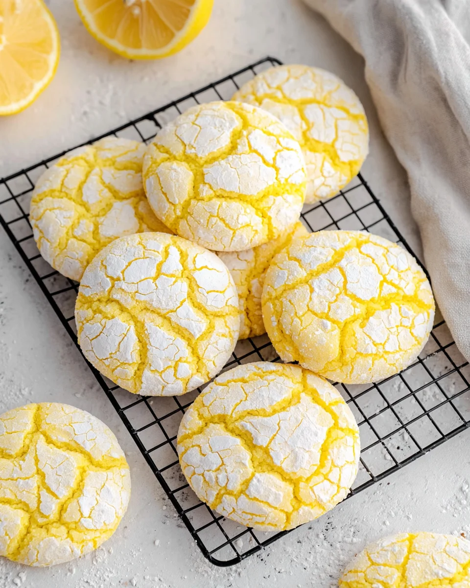 Lemon Cake Mix Cookies