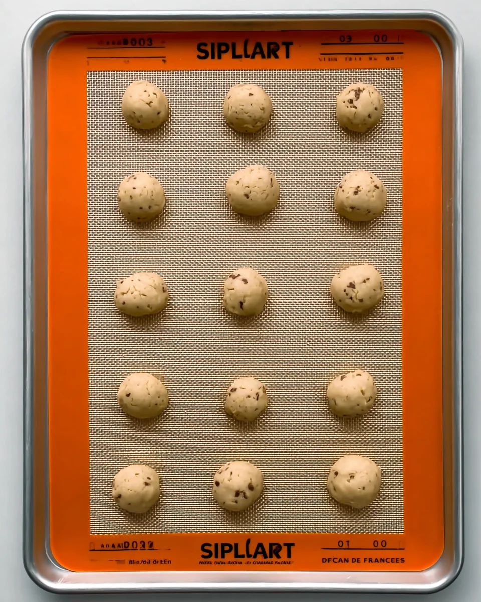 Cookies ready for the oven