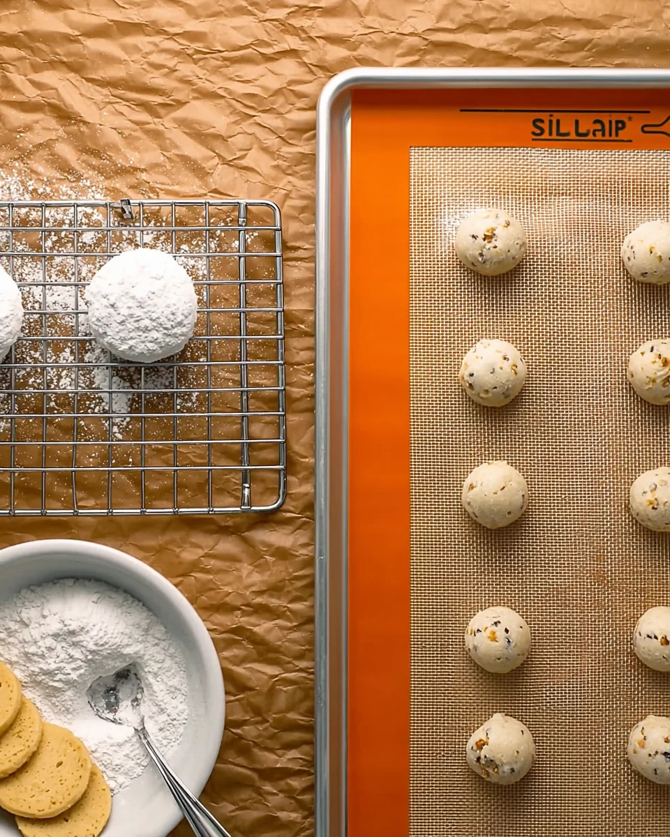 Allowing the cookies to sit a few moments in the sugar