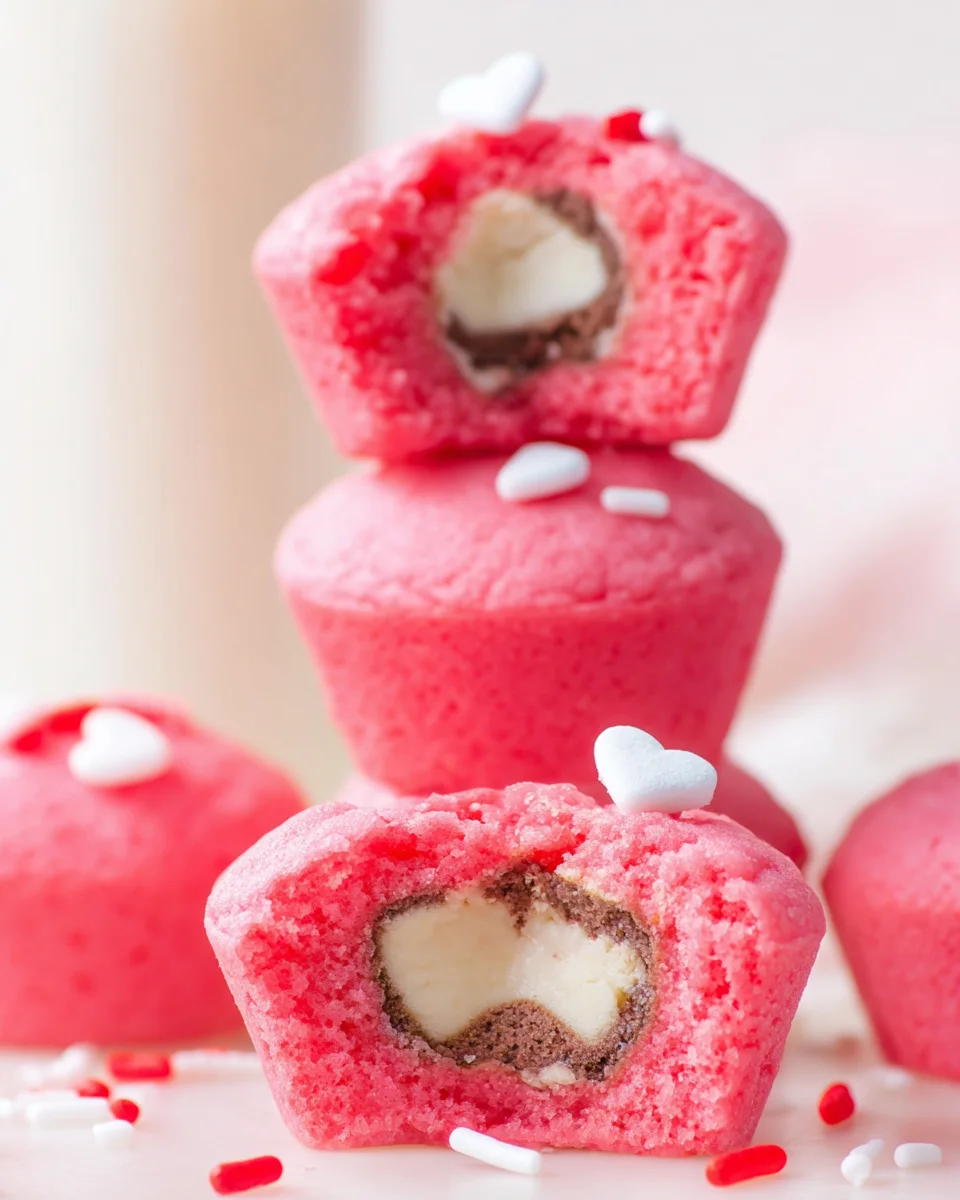 Valentines Cookie Cups with hershey kiss