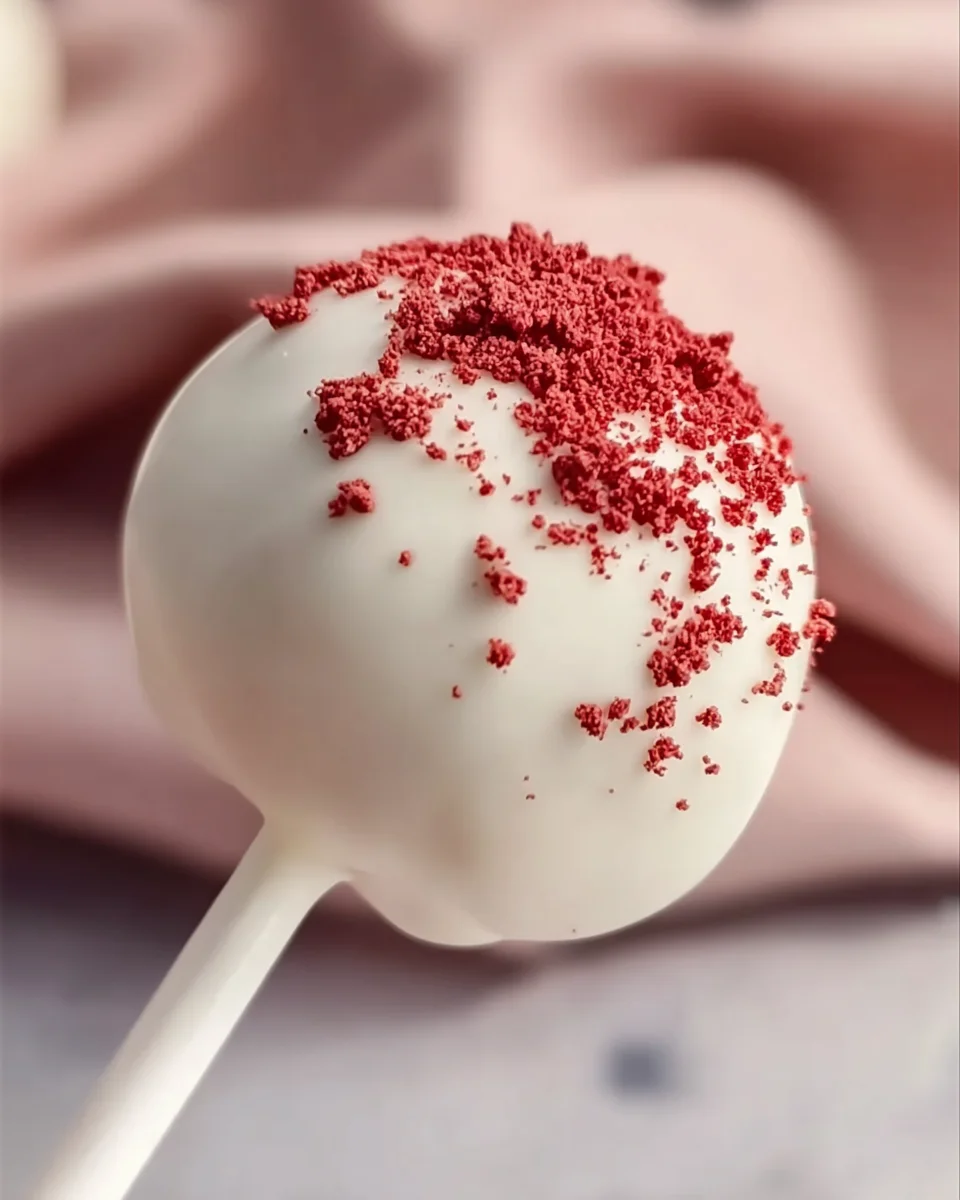 Moist Red Velvet Cake Pops