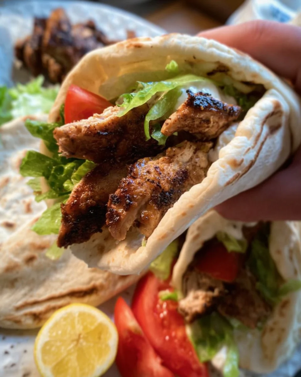 chicken shawarma wrap