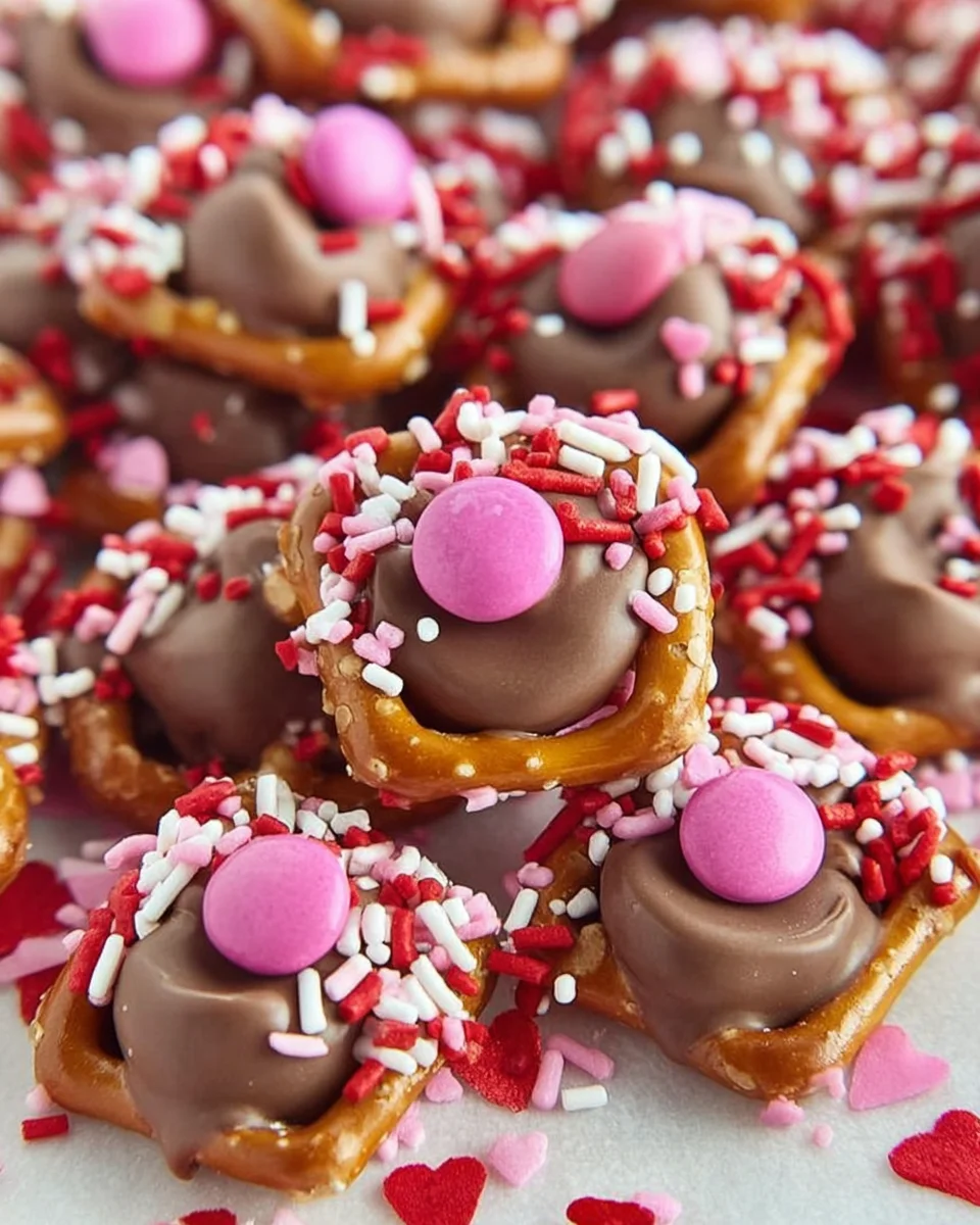 Caramel Pretzel Bites are the perfect Valentine's Day treat recipe.