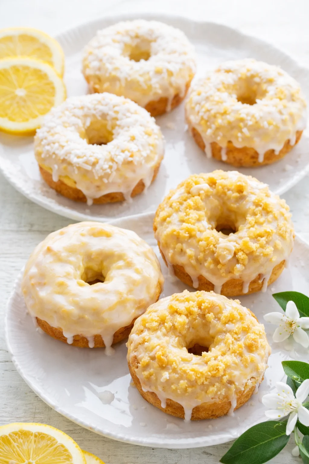 Variation ideas for Baked Lemon Donuts with Lemon Glaze shown in a styled layout
