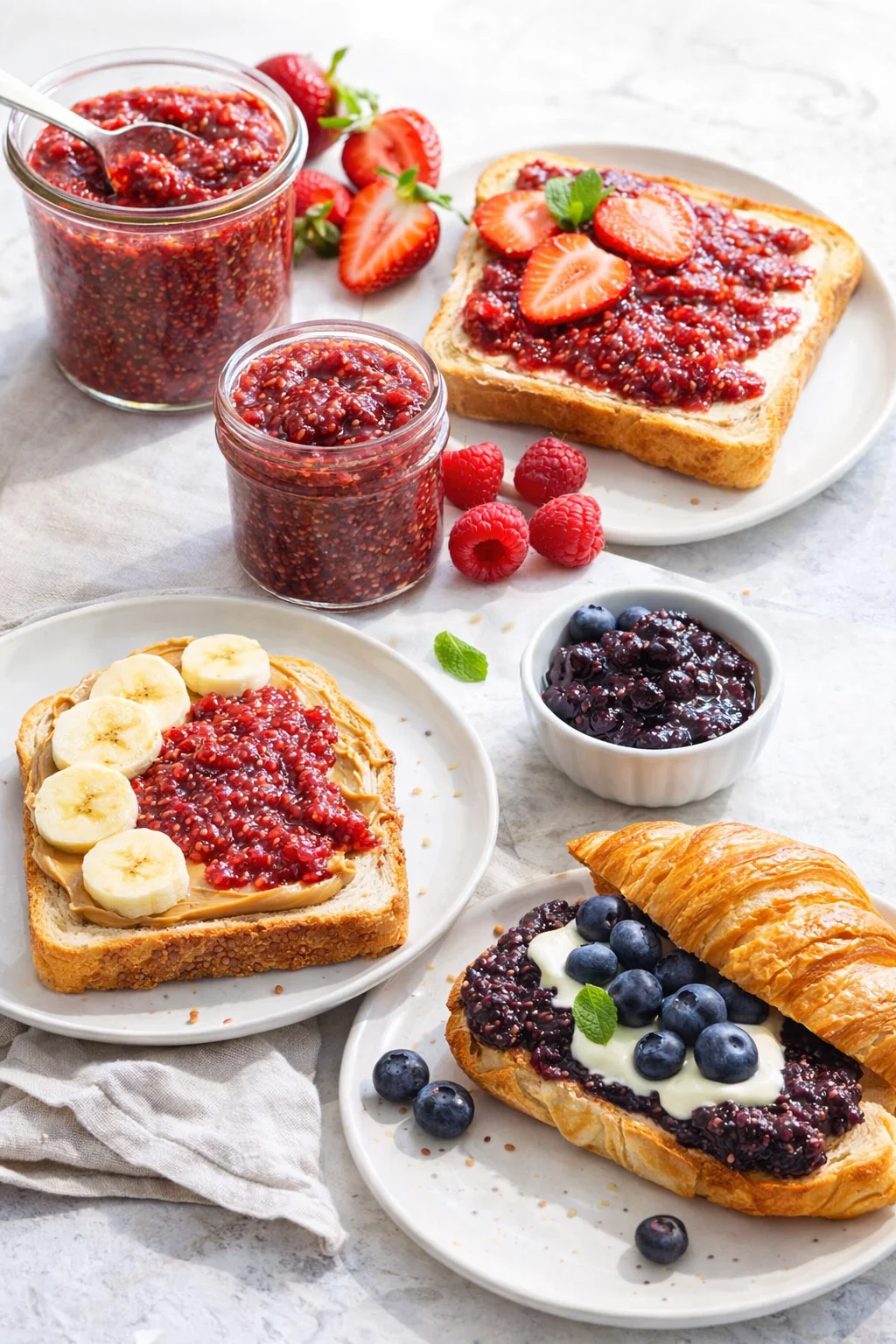 Variation ideas for How to Make Chia Seed Jam (Healthy & Easy!) shown in a styled layout