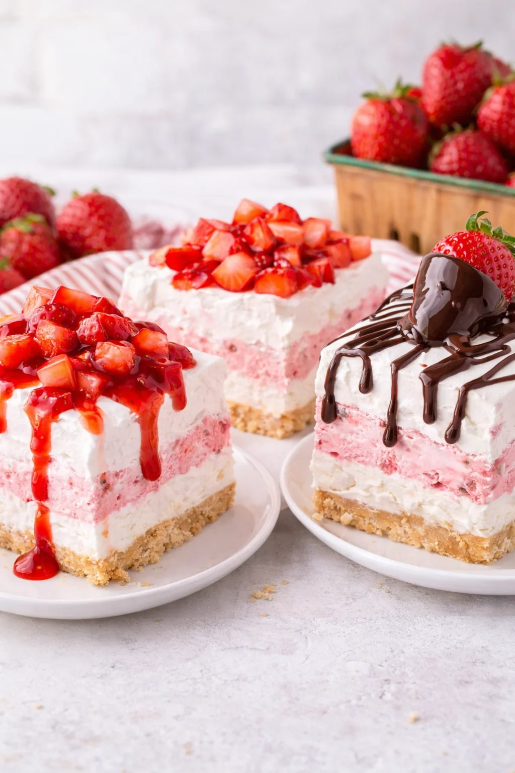 Variation ideas for Strawberry Lasagna shown in a styled layout
