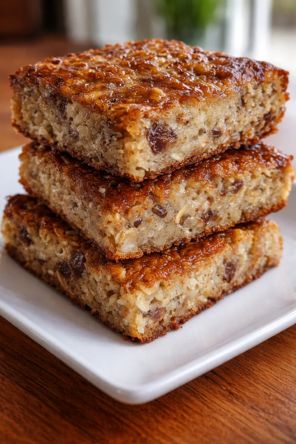 intro_final_dish-placeholder.png Final plated Protein Banana Oat Breakfast Squares served as a hero shot