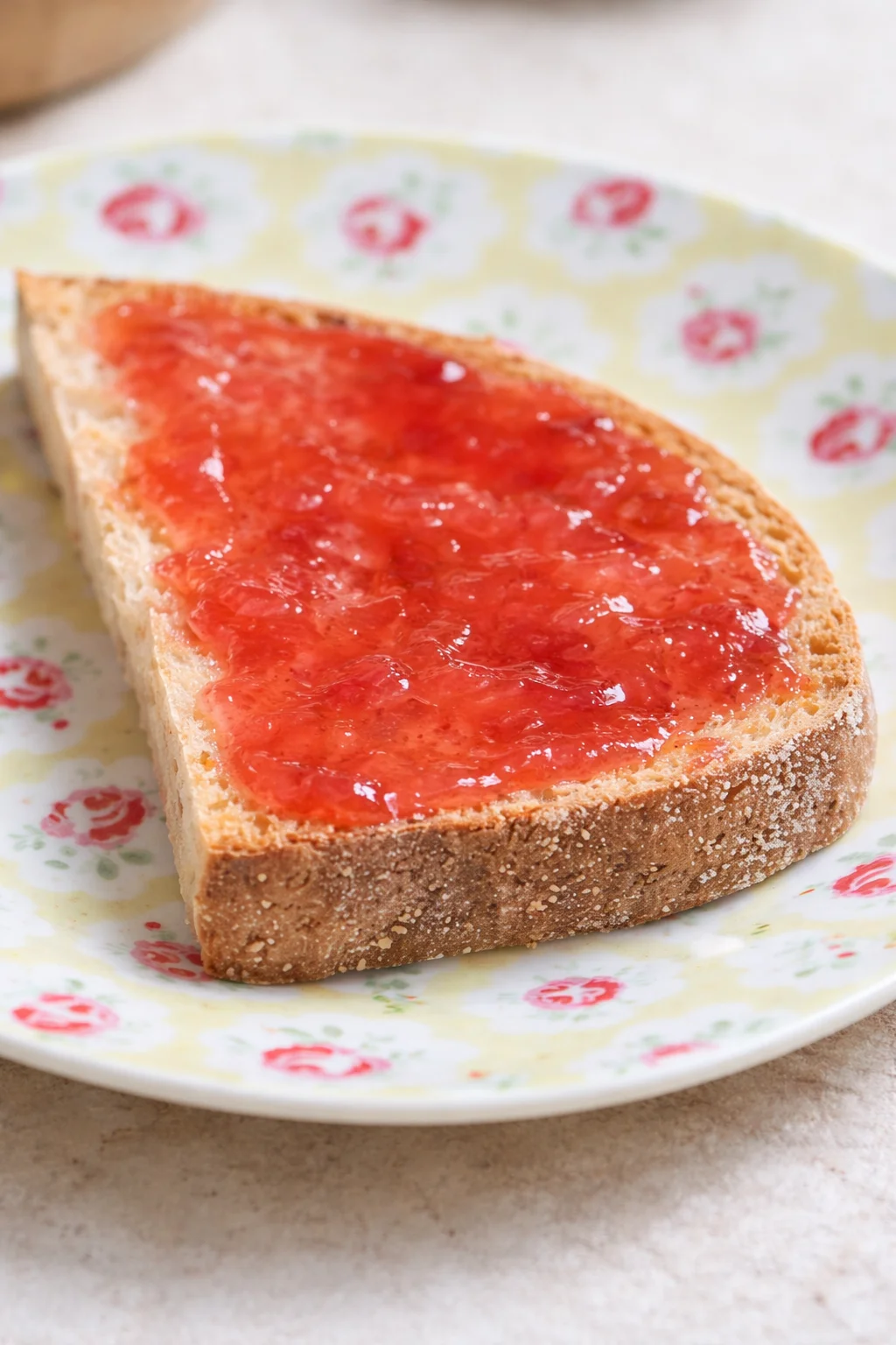 Final plated Easiest Rhubarb Jam Ever! served as a hero shot