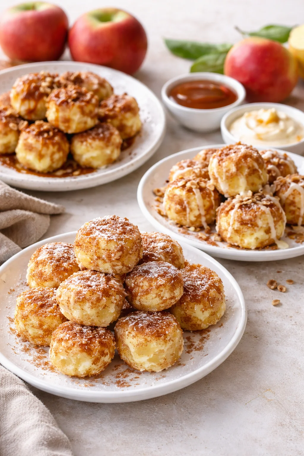 Variation ideas for Delightful Cinnamon Apple Cottage Cheese Bites Recipe shown in a styled layout