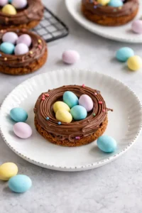 Final plated Easter Birds Nest Cookies Recipe: A Personal Take On A Fun Springtime Dessert served as a hero shot