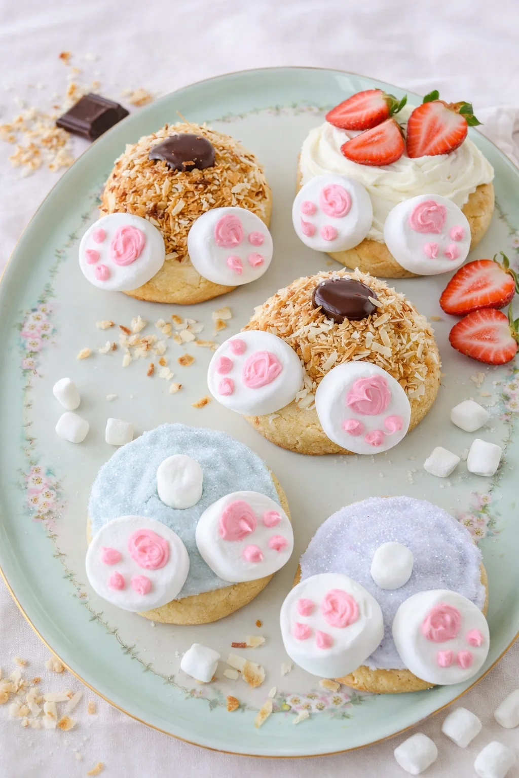 Variation ideas for Bunny Butt Cookies shown in a styled layout