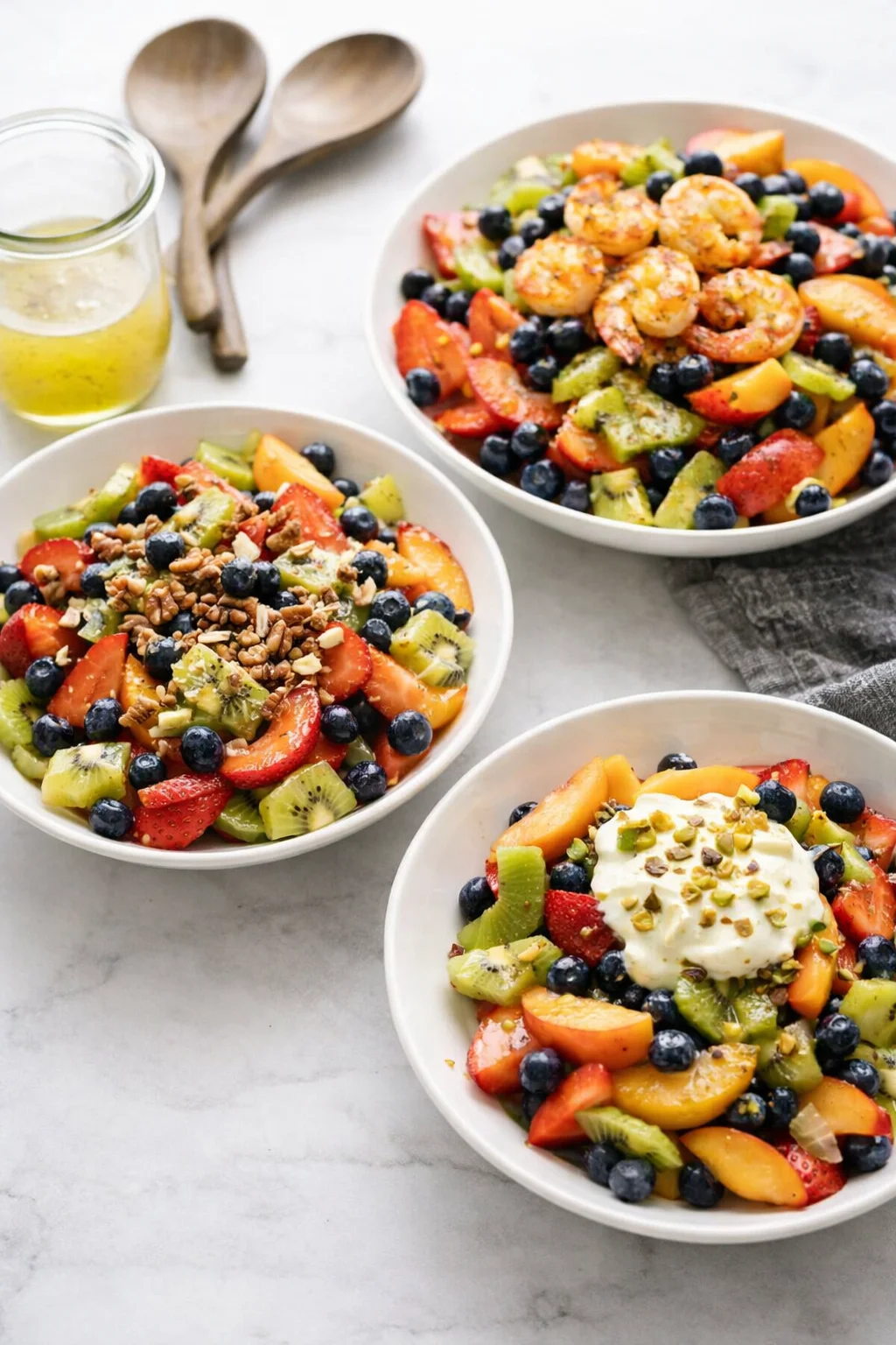 Variation ideas for Fruit Salad with Honey Lime Dressing shown in a styled layout