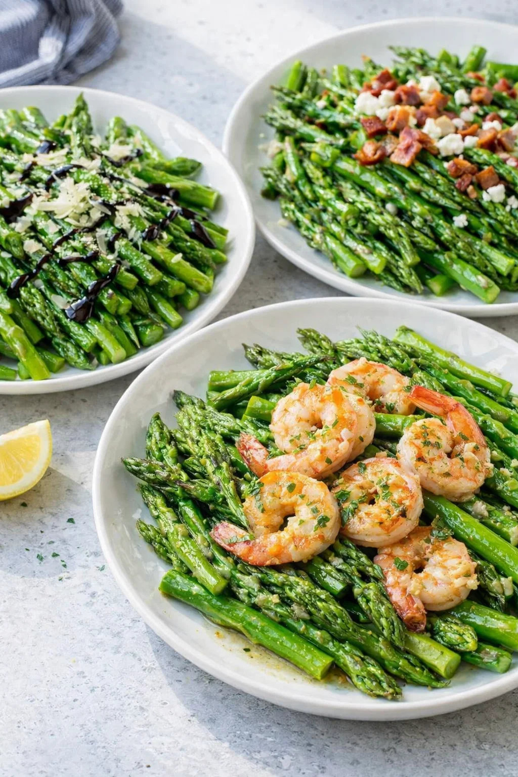 Variation ideas for Sauteed Asparagus shown in a styled layout