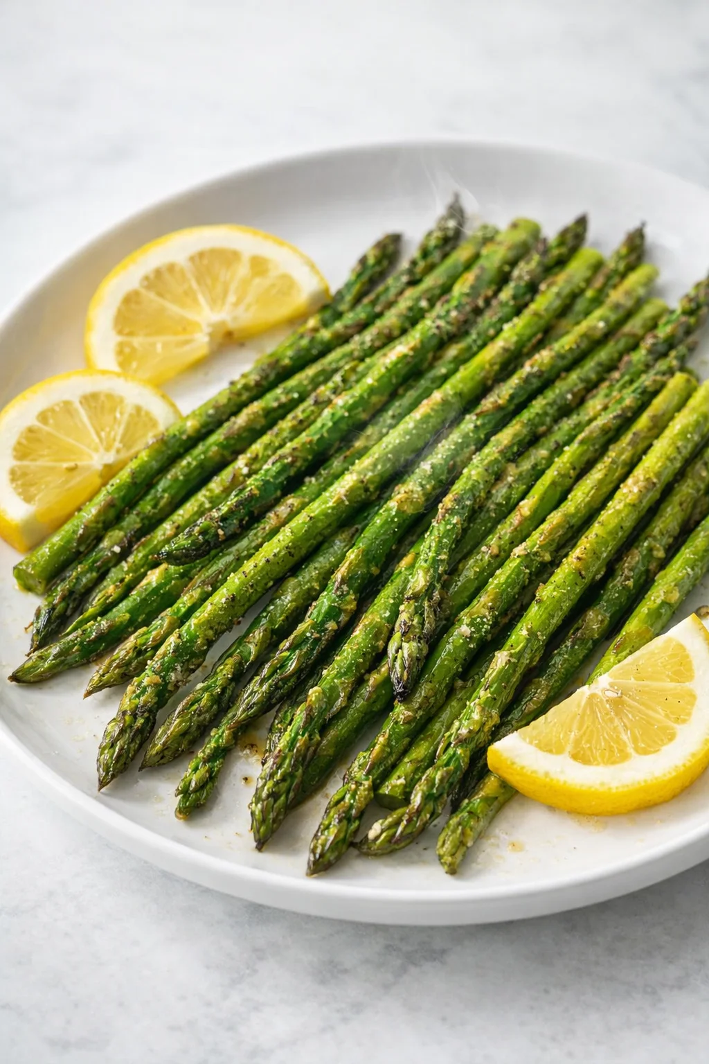 Final plated Oven Roasted Asparagus (Easy) served as a hero shot
