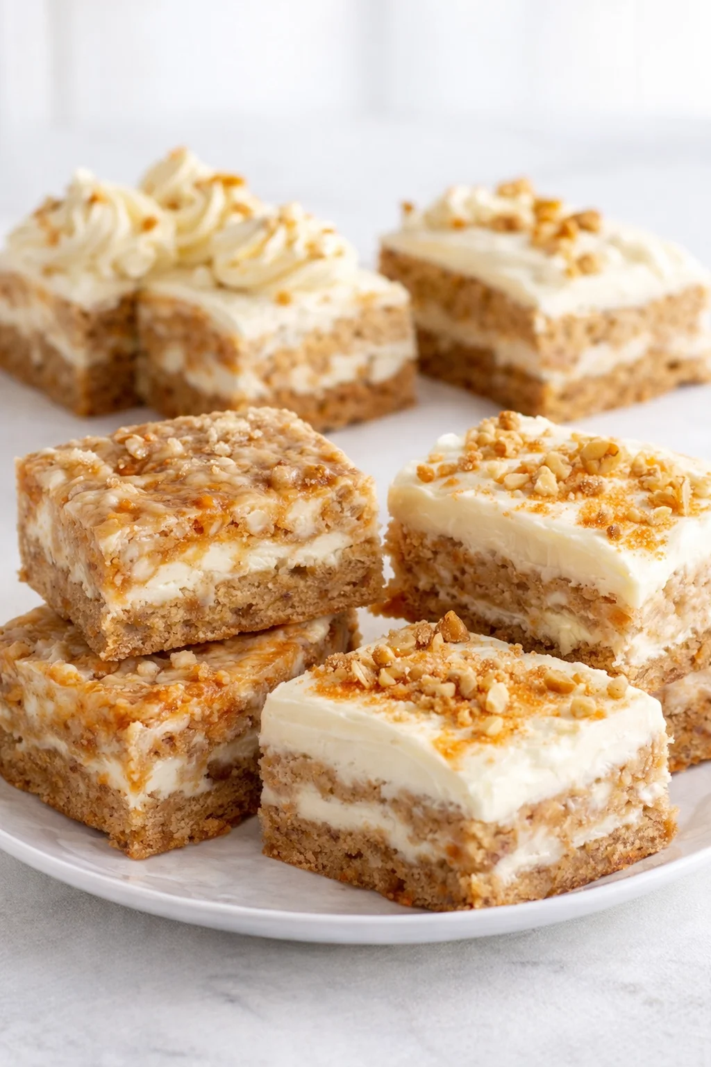 Variation ideas for Carrot Cake Bars shown in a styled layout