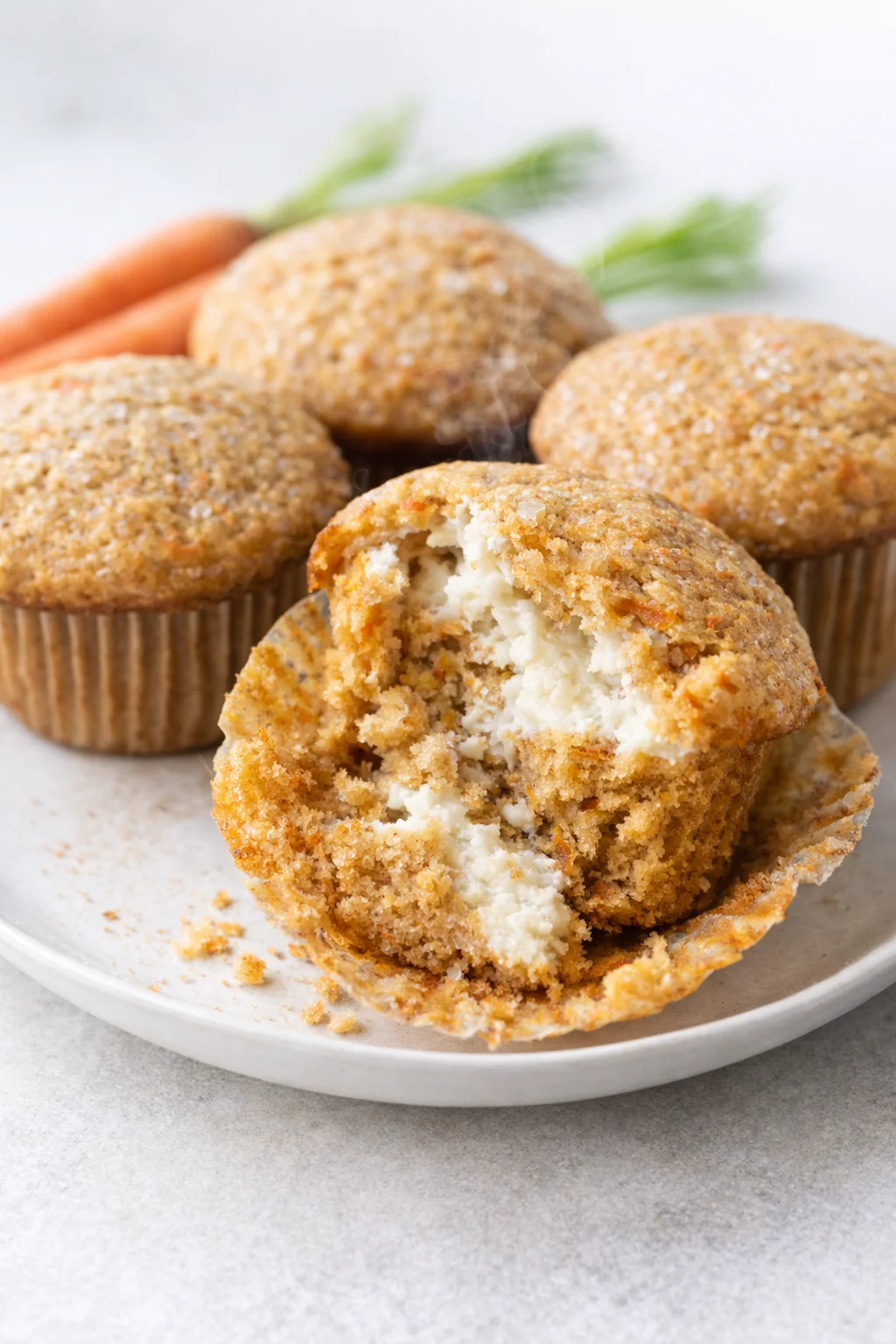 Final plated The Best Carrot Muffin Recipe served as a hero shot