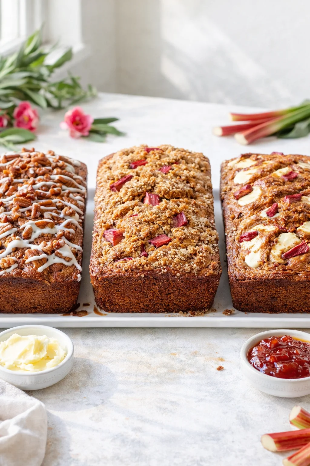 variations-placeholder.png Variation ideas for Cinnamon Rhubarb Bread: A Deliciously Unique Recipe! shown in a styled layout