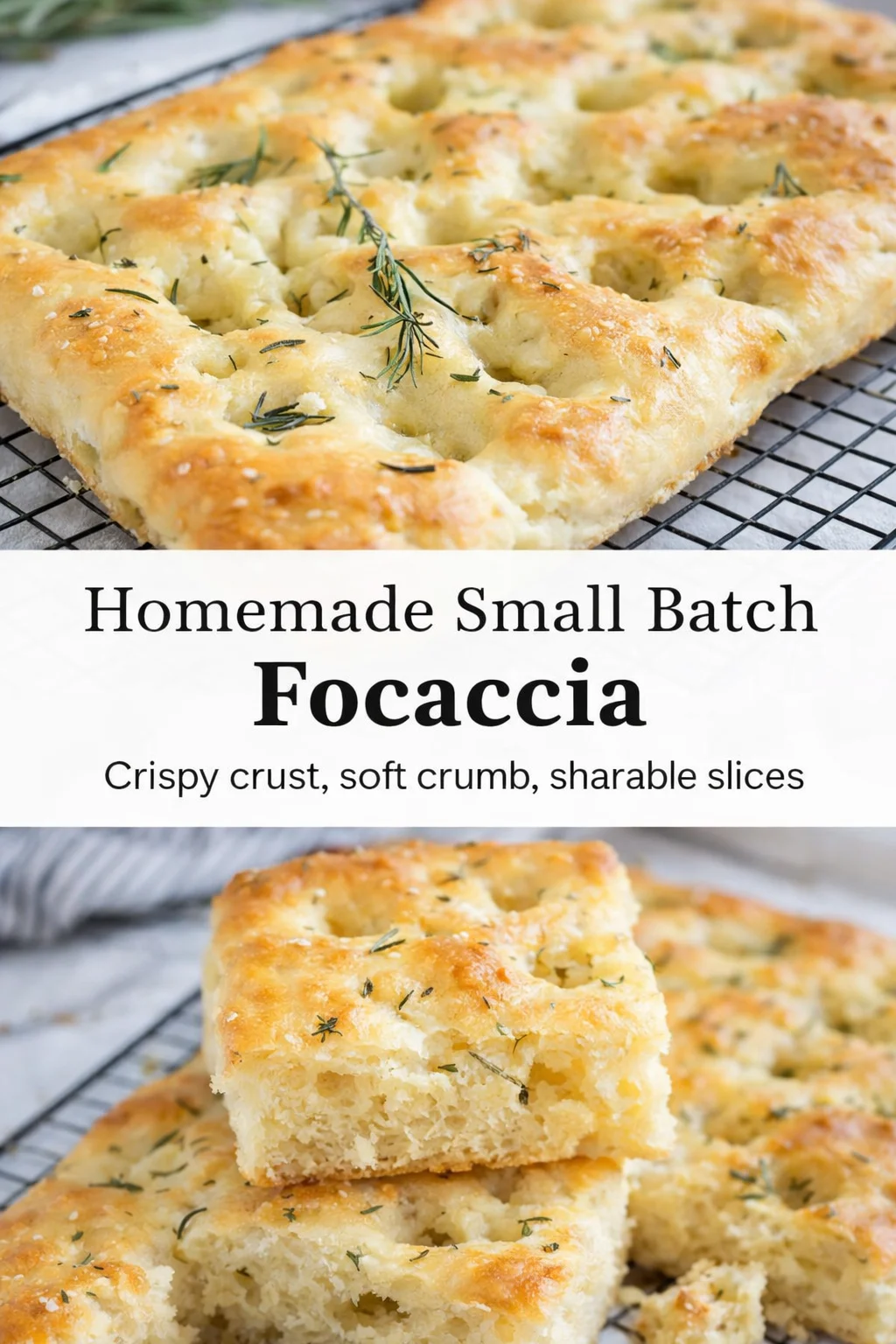 pre_faq_pinterest-placeholder.png Pinterest-style image for Homemade Small Batch Focaccia with centered text overlay
