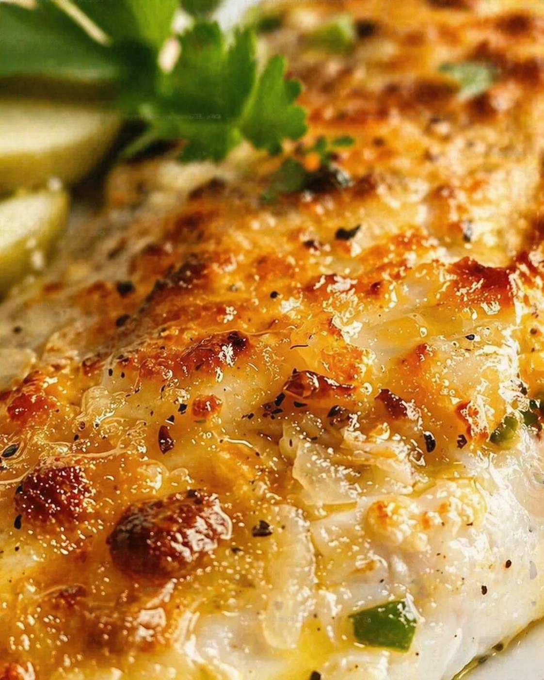 Final plated Crispy Mississippi Catfish: A Foolproof Oven-Baked Recipe served as a hero shot